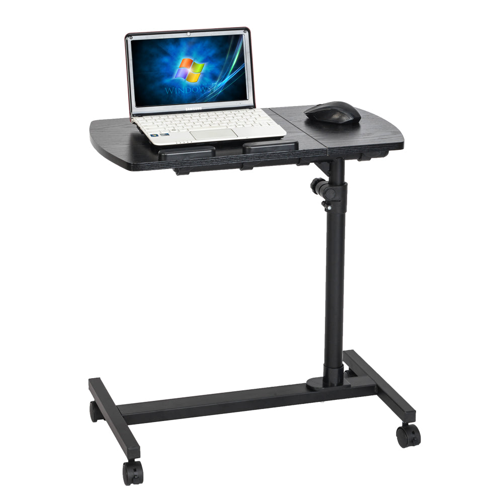 Four-Wheel Flat Surface Lifting Computer Desk for Small Spaces - smaller living