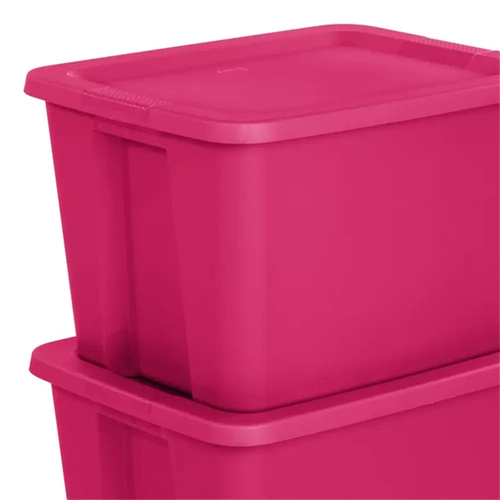 Storage Solutions for Small Spaces- 18 Gallon Tote Box Plastic Set of 8 Doba smaller living