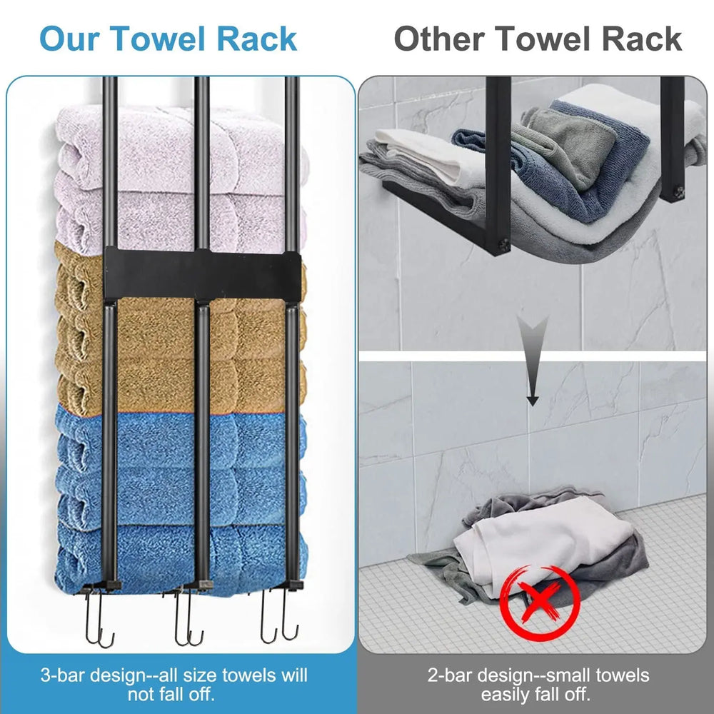 Storage Solutions for Small Spaces-Bathroom Towel Holder Organizer Doba smaller living