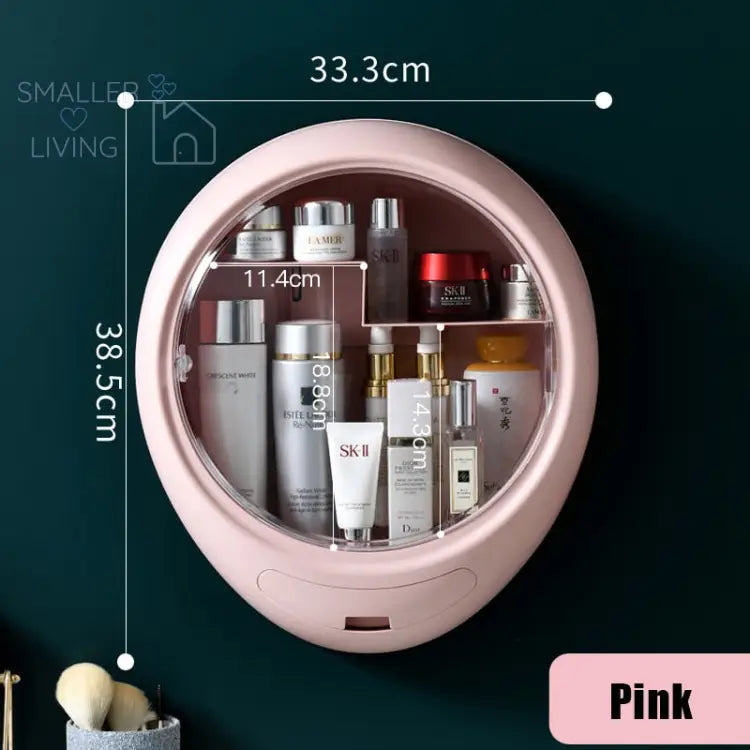 Large Capacity Bathroom Wall-mounted Makeup Storage Box -