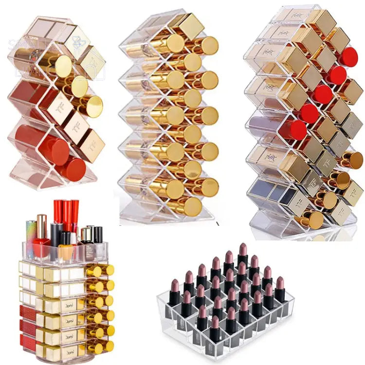 Make-up Organizer Cosmetic Storage Box Rotating Stand