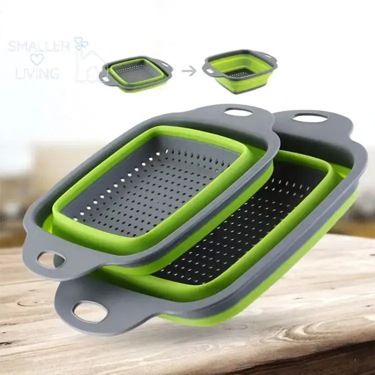 Silicone Folding Drain Basket for Fruit and Vegetable Wash -