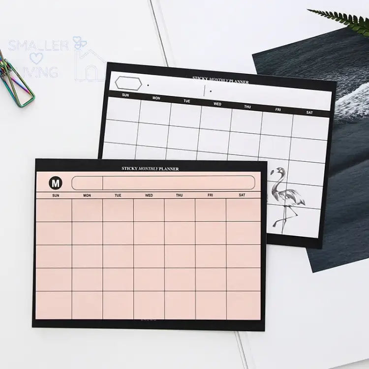 Creative Simple Desktop Schedule Tearable Month Planner -