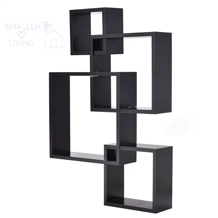 Intersecting Squares Floating Shelf Wall Mounted Home Decor
