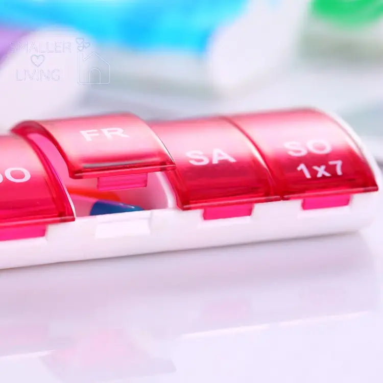 Portable 7 Days Weekly Tablet Pill Medicine Box Holder