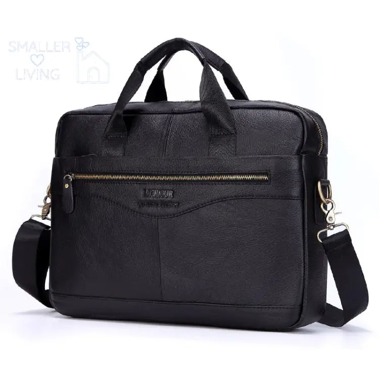 Practical and Useful Men Genuine Leather Laptop Bag -